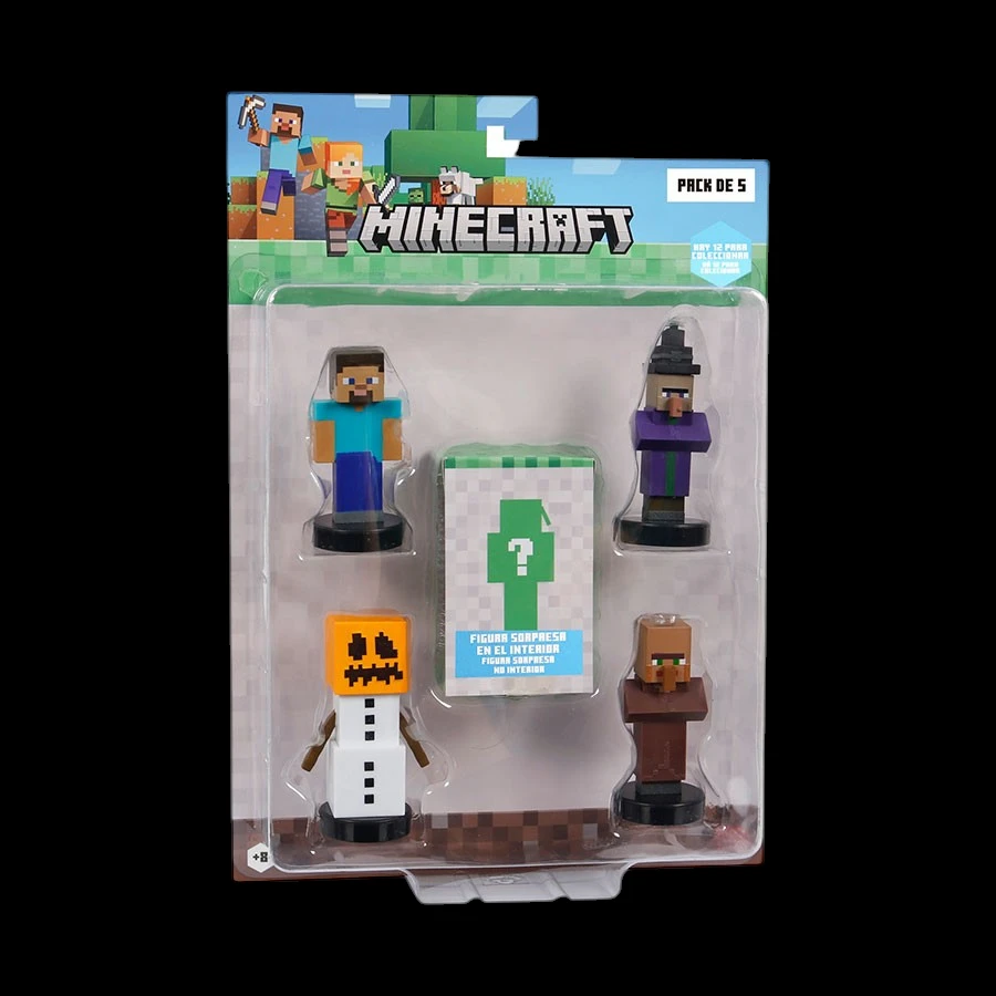 Figuras Minecraft en Blíster - Pack de 5 (Surtido)
