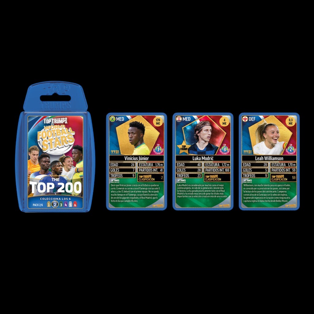 Fútbol Mundial Top 200 - Set Trading Cards (Azul)