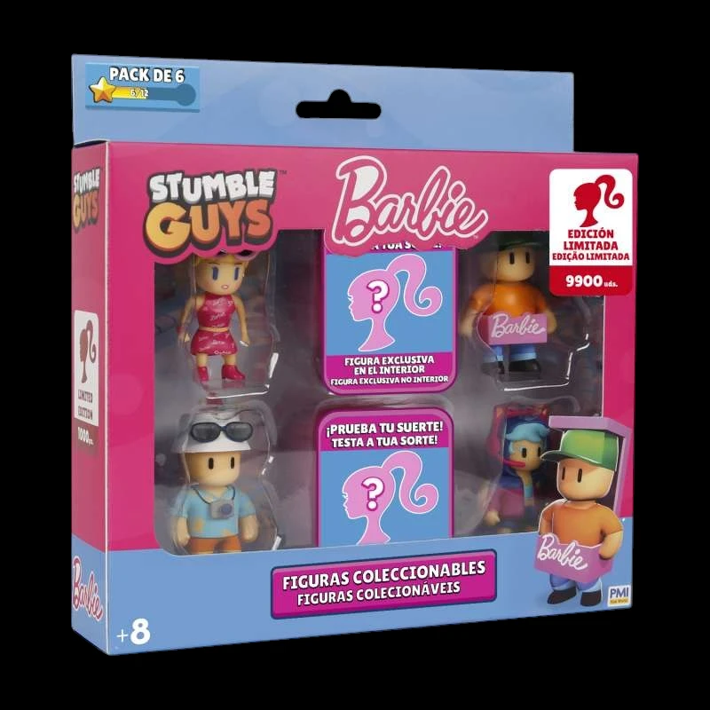 Stumble Guys x Barbie - Pack Deluxe de 6 Figuras