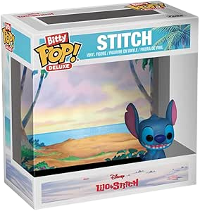 Funko Bitty Pop! Deluxe: Stitch (Beach) - Figura Modelo para coleccionistas y exhibición
