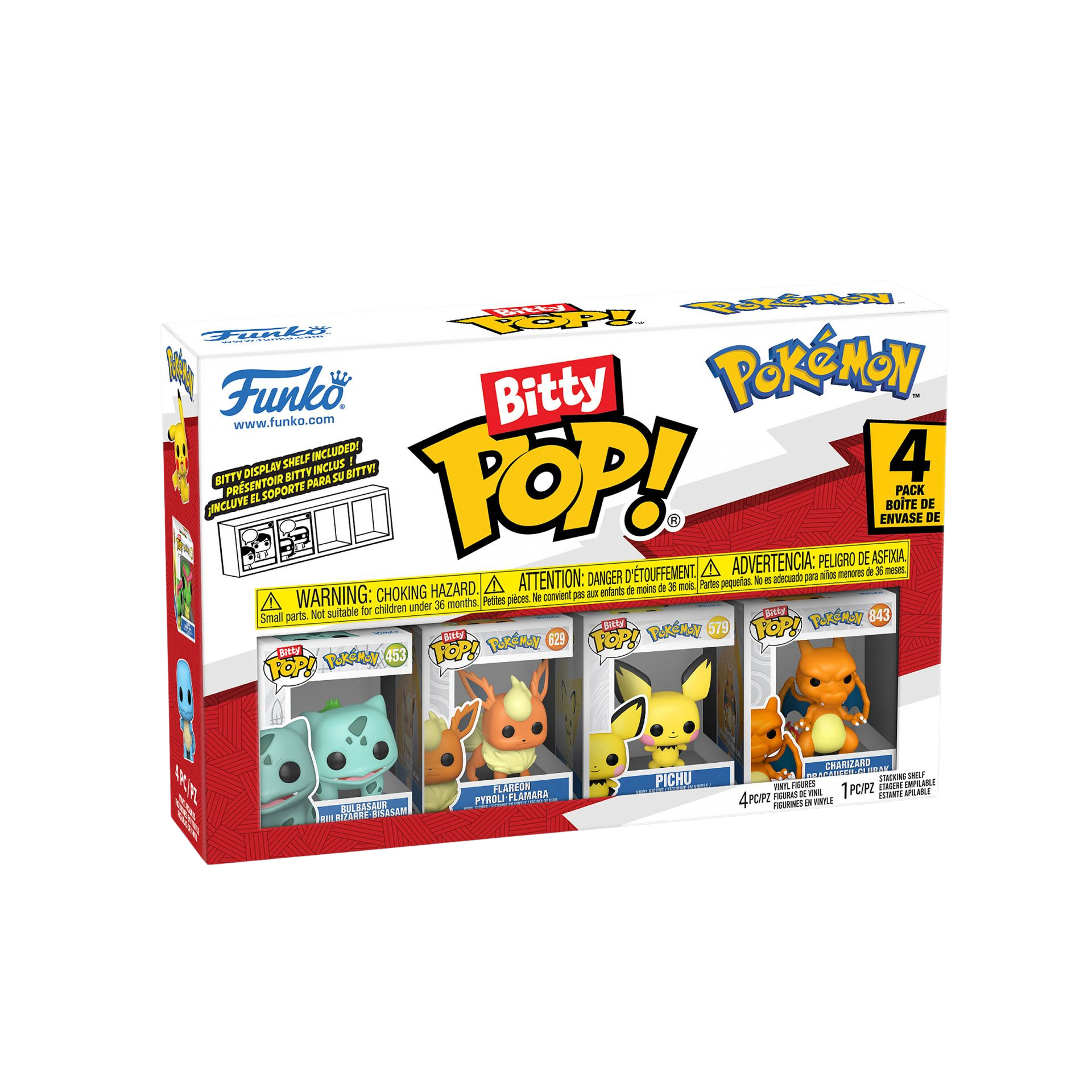 Pokemon - Bulbasaur y Amigos Funko Bitty Pop Set de 4 Figuras Serie 3