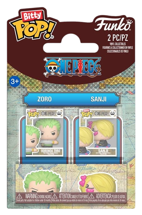 One Piece Bitty POP! Vinyl Figures 2-Pack Zoro & Sanji 2 cm