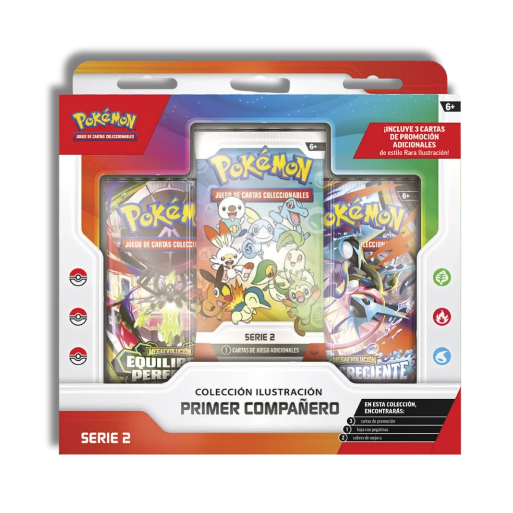 Pokémon: Colección Ilustración Primer Compañero de JCC Pokémon (Serie 2) ESPAÑOL