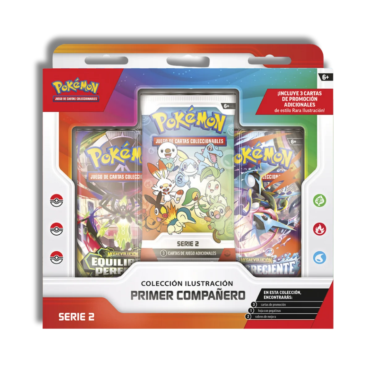 Pokémon: Colección Ilustración Primer Compañero de JCC Pokémon (Serie 2) ESPAÑOL