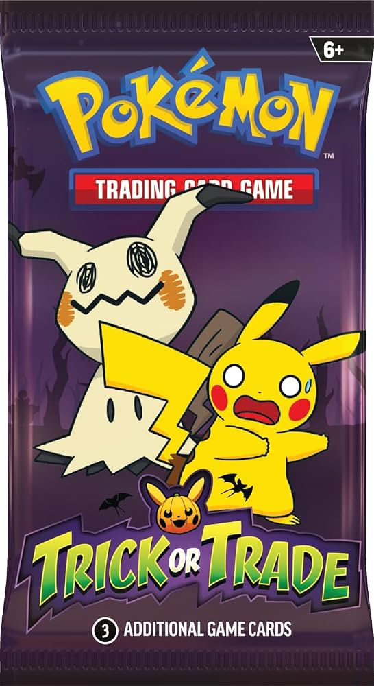 Pokémon 2023 Trick or Trade Mimikyu y Pikachu - Minisobre de cartas.